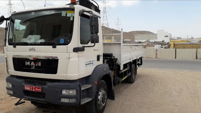 Abu Asmahan Trading support truck in fleet yard
