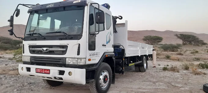 Flatbed service truck in the fleet