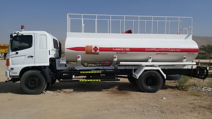 Diesel tanker truck operated by Abu Asmahan Trading